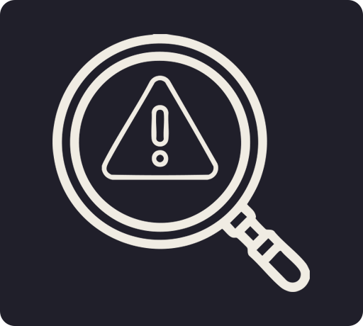 ícone sistema de antifraude para sinistros