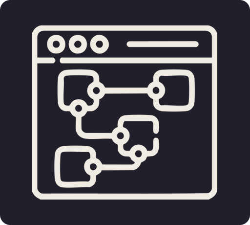 ícone sistema de fluxos de sinistros